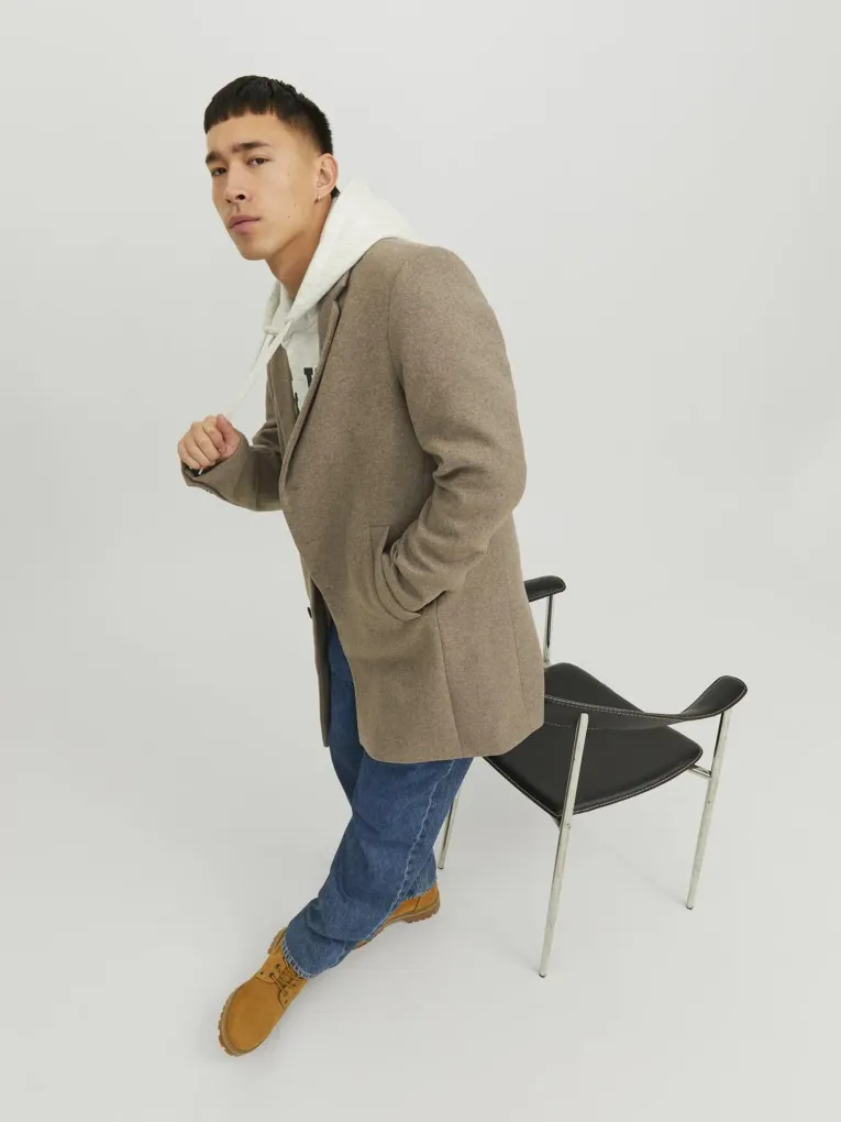 Wool Blend Overcoat